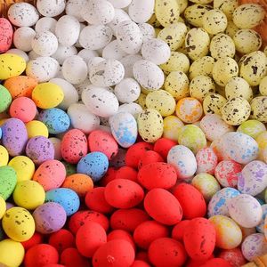 Feestdecoratie kleurrijke vogel duiven eieren 2x2,5 cm mini ei rand klein vlek speelgoed voor paasgeschenken diy krans decor