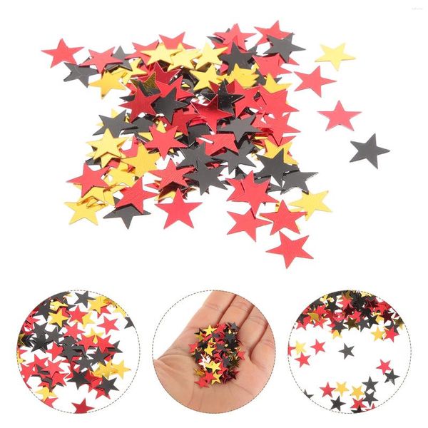 Decoración de la fiesta Confeti Glitter Stars Black Gold Red Table Metallic Foil Star Sequins Dispers oktoberfest Beer