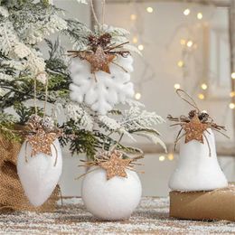 Décoration de fête artisanat cloche goutte d'eau flocon de neige boules cadeaux suspendus arbre pendentifs boule de noël décor ornements