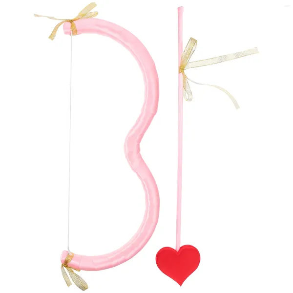 Decoración de la fiesta Cupido Bow Arrow Set Disfraces de Valentine Cupid's Stage Makeup Ball Cosplay Adjuntos