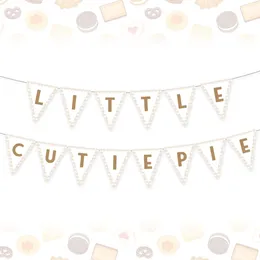 Feestdecoratie Cutie Pie Banner voor kinderen Kleine verjaardag Bunting Decor Eerste bakbenodigdheden