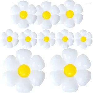 Feestdecoratie Daisy Ballonnen Enorme Witte Bloem Aluminiumfolie Voor Verjaardag Baby Douche Bruiloft Groovy Boho Decoraties