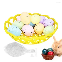 Décoration de fête des œufs de Pâques décoratifs colorés.