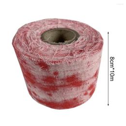 Décoration de fête, bandage sanglant délicat pour Cosplay, accessoires réalistes en tissu Non tissé, déguisement d'halloween, faux sang