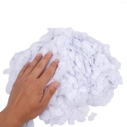 Feestdecoratie DIY Viering Papier Confetti Biologisch Afbreekbaar Tissue Wit 0,98 Inch 10000 Stuks Duurzaam