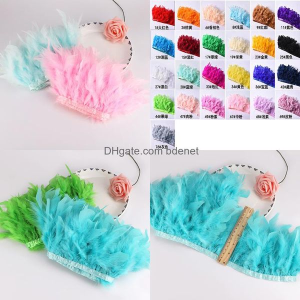 Décoration de fête bricolage décor plumes pour artisanat mariage Bdenet dinde tissu de plumes couleur naturelle vêtements matériel accessoires jlltqN