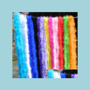 Party Decoration Diy Decorations Feather Boa 2 meter Fancy Dress Hen Night Burlesque Scarf Gift Bloemet Wrap Accessor DHSRB