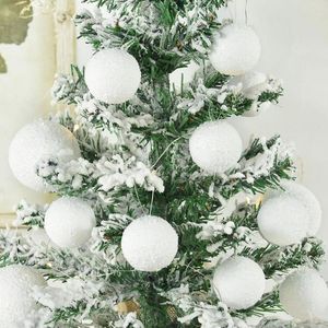Décoration de fête bricolage boules rondes en polystyrène blanc boule de noël modélisation mousse artisanat neige maison année arbre de noël décorations suspendues 2023