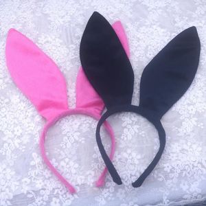 Party Decoration Ears Bandbands Plaves Pâques Cosplay Costumes Accessoires pour les enfants et les adultes Rosy Black Christmas