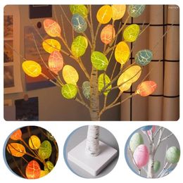 Décoration de fête de pâques, arbre lumineux à Led, œuf coloré, ornement de maison, fournitures artisanales pour enfants, décor d'anniversaire pour garçons et filles