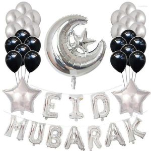 Décoration de fête Eid Balloon Set Holiday Star Moon 16 pouces Lettre de lettre