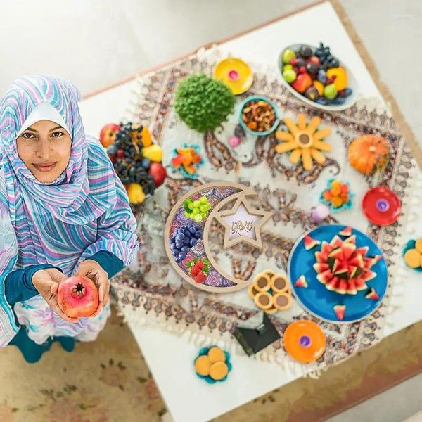 Décoration de fête Eid Plate de desserts Candy Fruit de Sourev