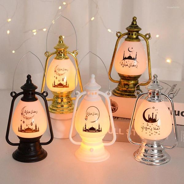 Décoration de fête Eid Mubarak LED lanternes lumineuses Ramadan Kareem pour la maison 2024 fournitures musulmanes islamiques cadeaux