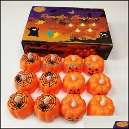 Party Decoration Event Leveringen Feestelijke Home Garden Halloween Led Electronic Light Candle SKL DHCRW