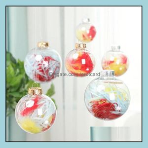 Fête Décoration Événement Fournitures Festive Maison Jardin De Mariage Boule De Noël Boules En Plastique Ornements Clairs En Gros Drop Delivery 20