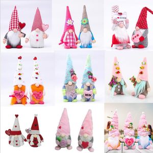 Décoration de fête Gnome nain sans visage, cadeau de Pâques pour mère, Gnomes en peluche pour la décoration de la maison, poupée de la Saint-Valentin, 19 styles