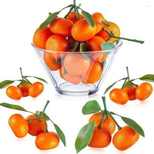Décoration de fête Faux Oranges Cuties Décor Réaliste Plateau De Fruits Artificiel Simulation Orange Décoratif Tangerine Table Faux F