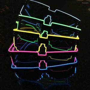 Décoration de fête mode Halloween Eyeglass LED LUMERS LEGLES LEURES SUMBRES SUPPRIMANT