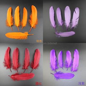 Décoration de fête Plumes Artisanat Fournitures Pour Mariage Bdenet Yiwu Tache Couleur Big Cap Woofer Flottant Diy Tendon Plume Attraper Drea jlljlu