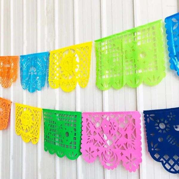 Décoration de fête, bannière de Festival carrée, décor à thème mexicain Cinco Dead, fournitures de fête prénatale