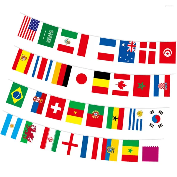 Party Decoration Flag Flags Flags Decorative Banners International Country Polyester Tissu Soccer