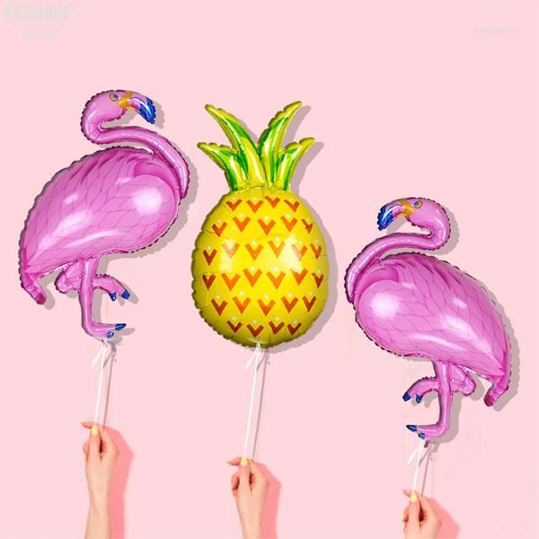 Decoración de fiestas Flamenco y Pineapple Helium Balloon Pack de 3 | 2 1 suministros