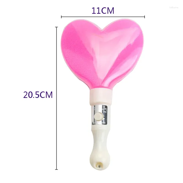 Party Decoration Flash Toy Multi Color Glow Love Shape Stick LED Wand Light Heart Wands Rally Race Batons DJ Flashing Concert Event