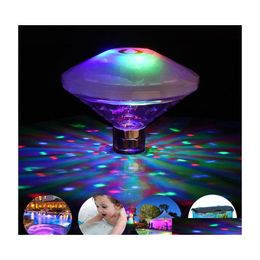 Feestdecoratie zwevend onder water licht RGB onderdompeling led Disco Glow Show zwembad Spa lamp baby bad druppel levering ho dhzkh