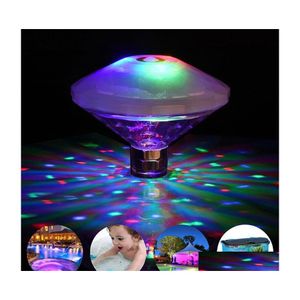 Feestdecoratie zwevend onder water licht RGB onderdompeling led Disco Glow Show zwembad Spa lamp baby bad druppel levering ho dhzkh
