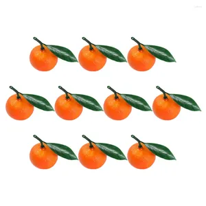 Decoración de fiesta Modelo de fruta Prop Naranjas falsas Frutas decorativas Espuma de imitación Accesorios artificiales para el hogar
