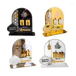 Décoration de fête G6DA Ramazan, centres de table décoratifs, calendrier en acrylique pour la célébration de BlessedEid