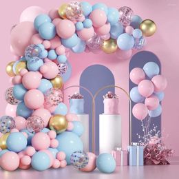 Décoration de fête Sexe révéler le ballon rose bleu Garland Arch Decor Birthday Decor Kids Ballon Wedding Supplies Latex Baby Shower