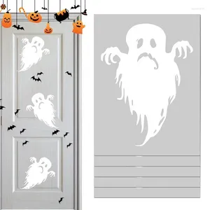 Décoration de fête Ghost Window Clings amovible PVC Blanc White Wall Dorcor Favors Halloween Decorations for Dining Room Kitchen Study