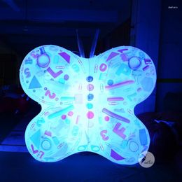 Party Decoration Giant Led opblaasbare PVC Camouflage Butterfly