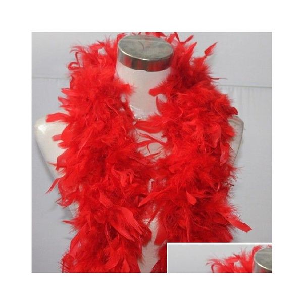 Décoration de fête Glam Flapper Dance Déguisement Costume Accessoire Plume Boa Écharpe Wrap Burlesque 200cm Bande de Turquie Beaucoup Drop Deli Ottfs