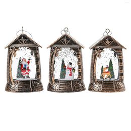 Feestdecoratie glitter kerstlantaarn ornament xmas rops decor middelpunt hanger voor buiten trouwtafel vakantie