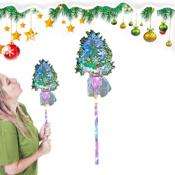 Decoración de fiestas Ventita de hada brillante Light Up Magics Birthday Glow Wands Princesa Costicado Stice Children Sticks Accesorios Mostrar Led