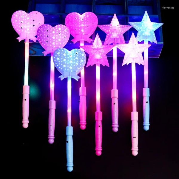 Décoration de fête Stick Stick Magic Flash Stars Heart Fairy Happy Birthday Decor Kids Kid Faver les accessoires Glow de la journée des enfants