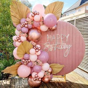 Party Decoratie Goud Roze Ballon Garland Arch Kit Bruiloft Macron Verjaardag Decor Baby Shower Meisje