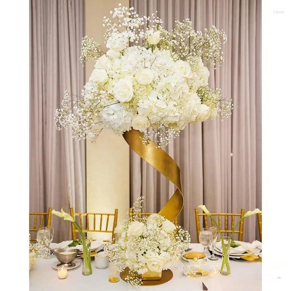 Décoration de fête Golden Road Signes pour le centre de mariage Table Centre de table Single Article Home Home El 10 PCS / SET