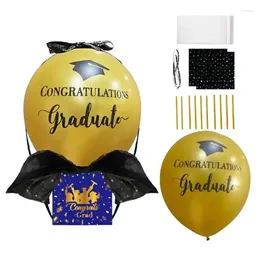 Décoration de fête de la fête Graduation Money Pull Box Decorations Funny Balloon Supplies accessoires pour High School College