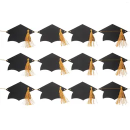 Party Decoration Graduation Paper Banner Félicitations Grad Hat String Garland for Classroom