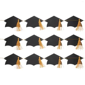 Party Decoration Graduation Paper Banner Félicitations Grad Hat String Garland for Classroom