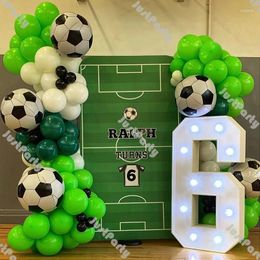 Party Decoration Ballons verts Garland Football mat