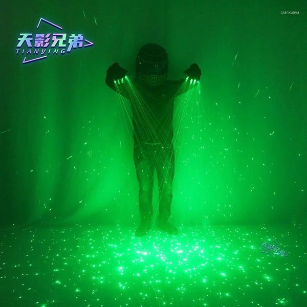 Party Decoration Green Laser Gloves Concert Bar Street Dance Show Luminous Clothing DJ Bounce Glow Glow accessoires