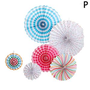 Feestdecoratie grijs goud zwart wielweefsel papier fans bloemen ballen lantaarns decor ambacht voor verjaardag bruiloft l6m8party