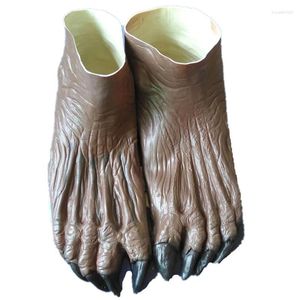 Feestdecoratie Halloween Carnaval Weerwolf Handschoenen Ghost Festival Horror Wolf Claw Voet Cover Bar Dance Animal Paws Eenhoorn