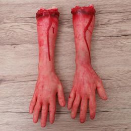 Party Decoration Halloween Creepy Prop Bloedige decoraties gebroken lichaamsdeel nep enge handen dode onderdelen