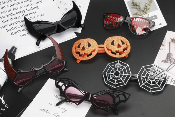 Décoration de fête Lunettes d'Halloween Faveurs drôles Nouveauté Jouets de citrouille Accessoires de cosplay pour enfants Pack de 6 fournitures Livraison directe Amely