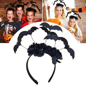 Décoration de fête Halloween Bat à bande batte noir fleur atmosphère décor de scène accessoires cadeaux